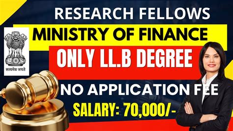 Research Fellow Vacancy At Ministry Of Finance Research Fellows