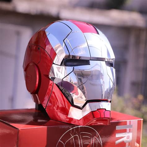 Casco Iron Man Elettronico Maschera Ironman Mk Motorizzata Indossabile