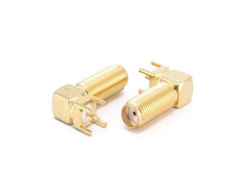 Series Sma Female Bulkhead Right Angle Rf Coaxial Connector Pcb Mount