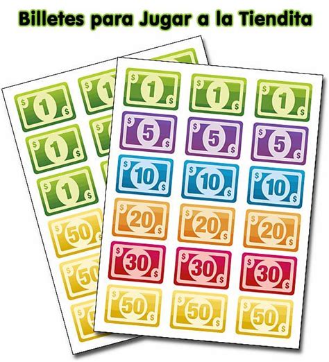 Billetes A Colores Para Jugar A La Tiendita Dibujos De Dinero Dinero