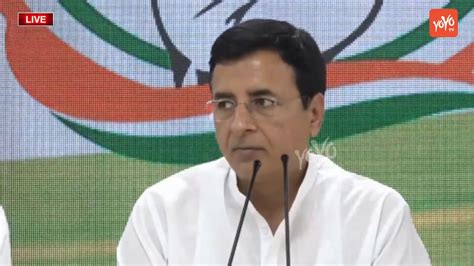 Aicc Press Briefing By Randeep Singh Surjewala At Congress Hq Live