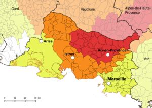 Carte Des Principales Communes Des Bouches Du Rh Ne