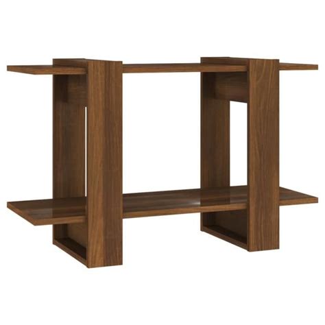 ST5670 Bibliothèque Séparateur de pièce Chêne marron 80x30x51 cm 85670