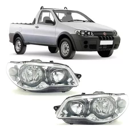 Farol Fiat Strada Fire 2005 2006 2007 2008 2009 2011 Par Parcelamento