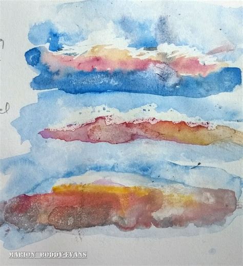 It All Rests on One Finger (when painting clouds in watercolour) – Marion Boddy-Evans