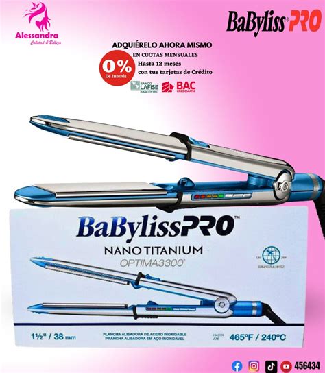 074108456434 BABYLISSPRO PLANCHA OPTIMA 3000 PRIMA 1 1 4 32MM