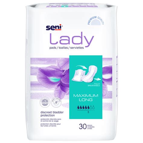 Seni Lady Maximum Pads Long Bladder Control Pads For Women Seni