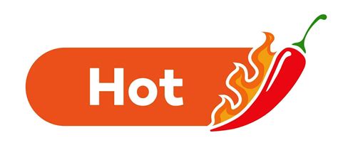 Spicy Chilli Level Hot Isolated On White Background Vector Art At Vecteezy