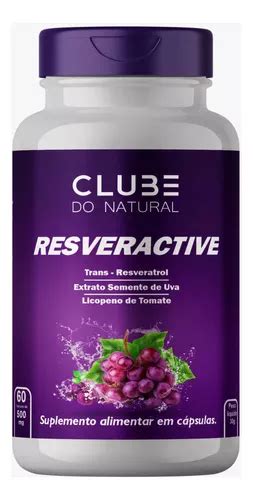 Suplemento Em Capsula Resveratrol Semente De Uva Natural Sabor Sem