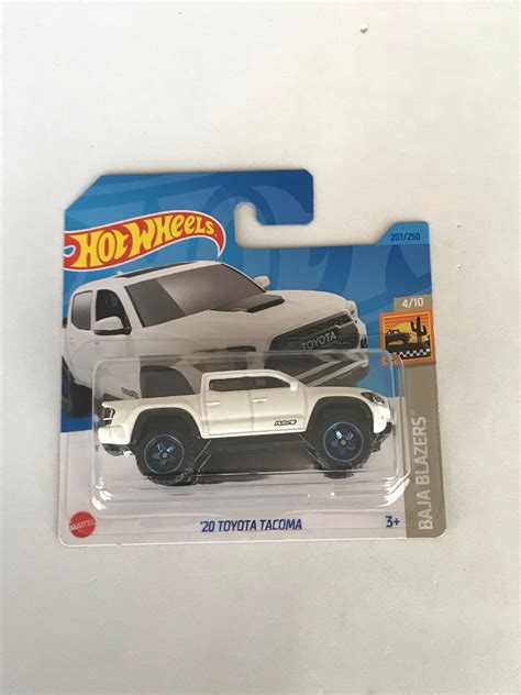 Hot Wheels HW Toyota Tacoma White Small Card Etsy