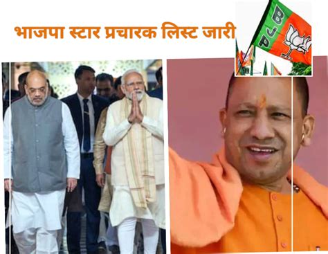 Loksabha Election Bjp ने पीएम मोदीशाह योगी समेत 40 स्टार प्रचारकों की