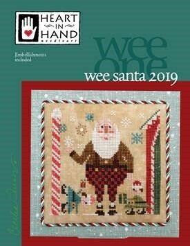 Heart In Hand Needleart Wee Santa Cross Stitch Pattern Cross