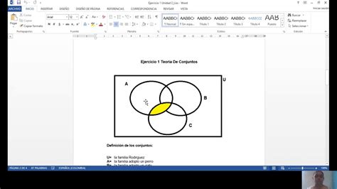 Explicacion De La Tarea 2 Teoria De Conjuntos Del Ejercicio 1 Youtube