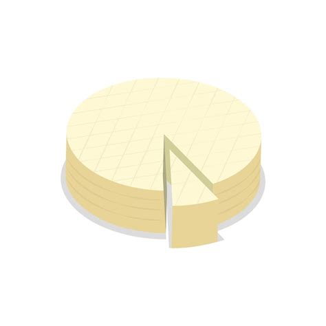 Premium Vector D Isometric Flat Vector Set Of Cheese Set Organic