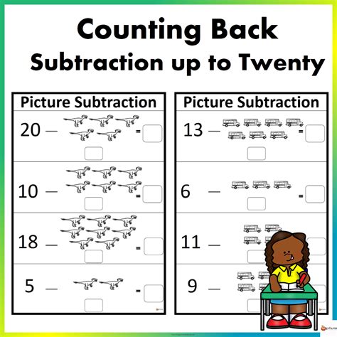 Picture Subtraction Counting Back Up To Twenty Set Australian