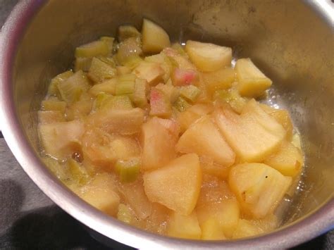 Compote Pomme Rhubarbe Partir De Mois Avec Mes Petites Mains