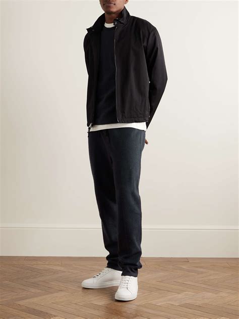 JAMES PERSE Thermal Tapered Waffle Knit Brushed Cotton And Cashmere