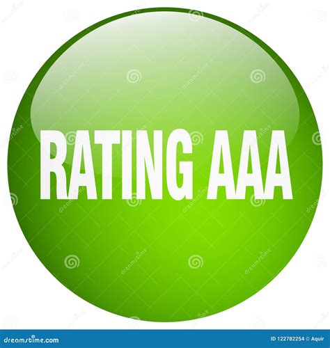 Rating Aaa Button Stock Vector Illustration Of Shiny