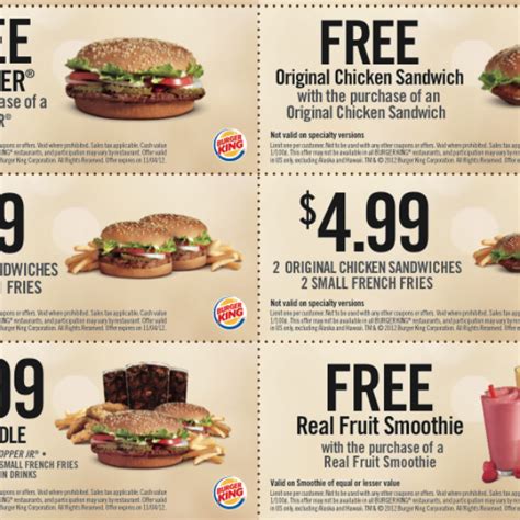 Burger King Coupons « Oh Yes It's Free