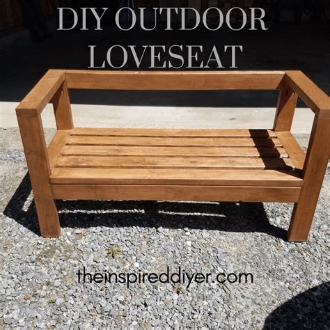 Diy Outdoor Loveseat