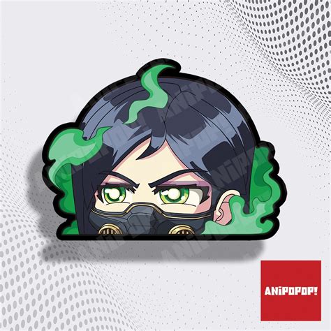 Free Gift Valorant Chibi Peeker Waterproof Anime Stickers For