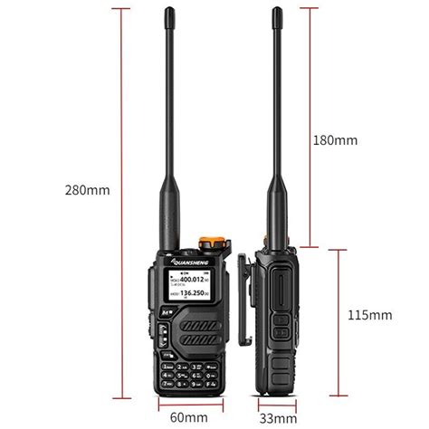 Quansheng UV K5 VHF UHF Dual Band Ham 5W Portable Two Way Radio Walkie