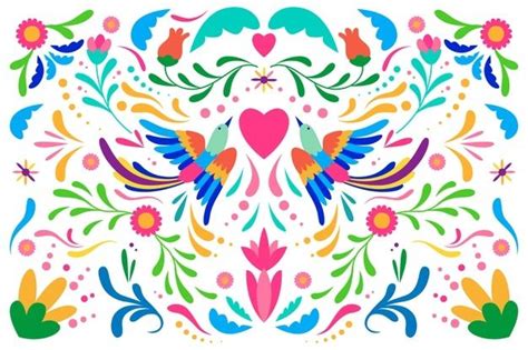 Fondo De Tejido Floral Mexicano Vector Gratis Fondos De Colores Dibujos Para Bordar