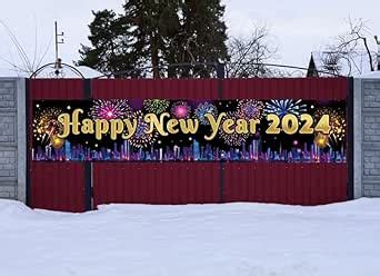 DPKOW 2025 Happy New Year Banner 2025 New Years Eve Decorations Outdoor