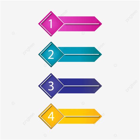 Vector Flat Bullet Point Collection Design Bullet List Number Icon