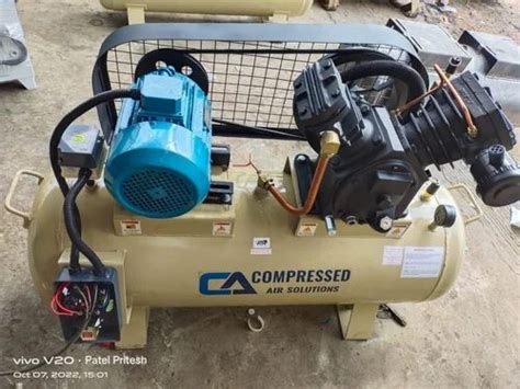 5 HP Two Stage Reciprocating Compressor At 40000 Two Stage