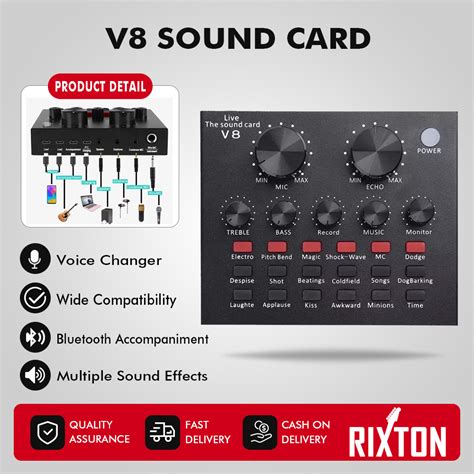 Jual Rixton V V S F Audio Mixer External Sound Cards Headset