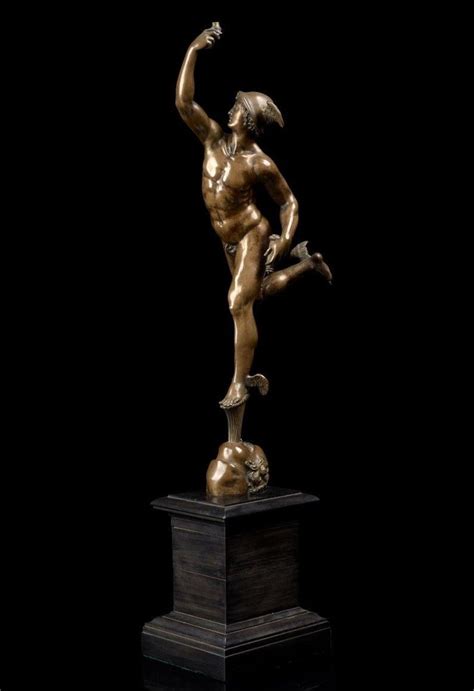 Flying Mercury Hermes Bronze After Jean De Bologne About