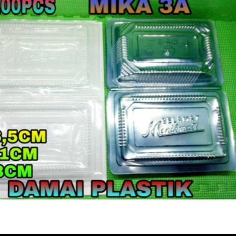 Jual Bg Mika A Plastik Mika Kemasan Tempat Kue Bolu Nasi Mie