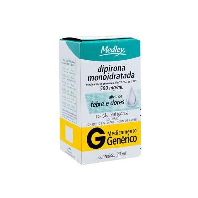 Indicações Para que serve e Bula Dipirona gotas 500mg 20ml