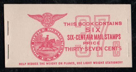 Us C A Complete Book Bkc C Vf Mint Never Hinged Post Office