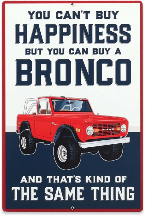 Amazon 1967 Ford Bronco Tin Sign Decor Metal Wall Art 8x12 Sign