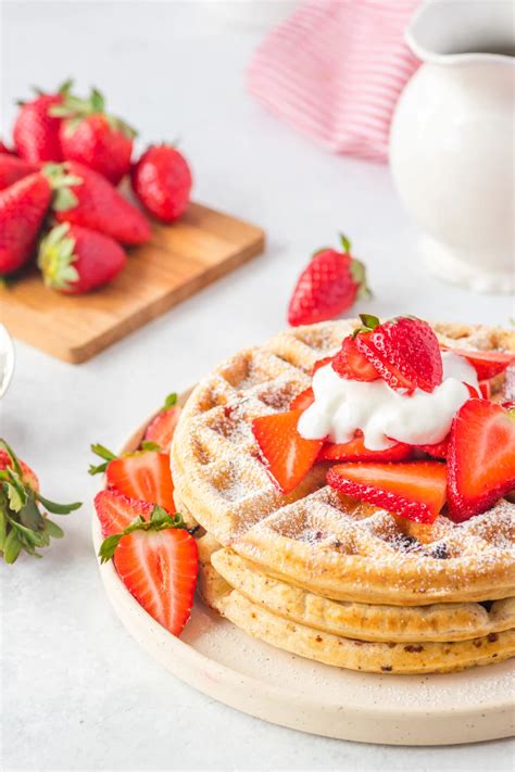 Homemade Strawberry Waffles Recipe Frugal Mom Eh