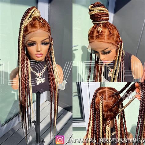 Ready To Ship Next Day2days FREE SHIPPING Full Lace Braided Wig Box