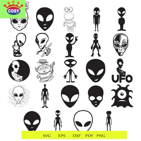 Alien Abduction Extraterrestrial Encounter Ufo Spaceship Svg Png Eps