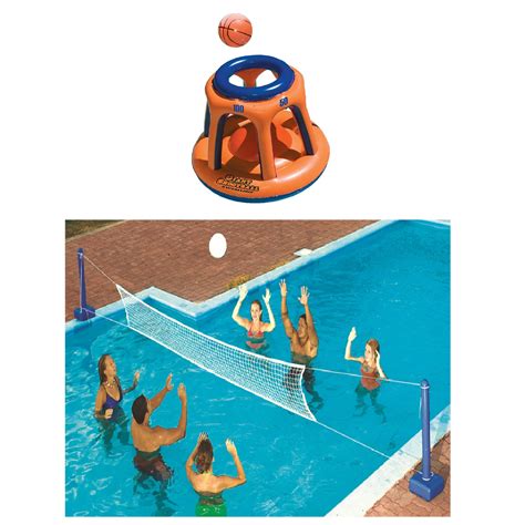 Swimline Giant Shootball Inflatable Pool W Swimline Pool Volleyball Game