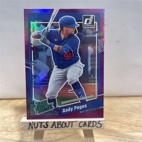 Panini Donruss Rated Prospect Holo Purple Andy Pages Rc