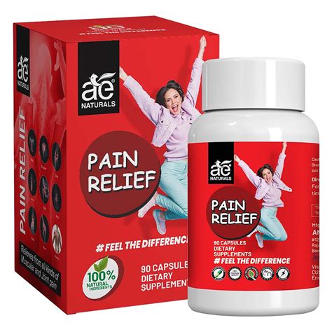 Ae Naturals® Pain Relief Capsules 90 Capsules Pack Of 1 Ayurvedic Blend For Joint Support