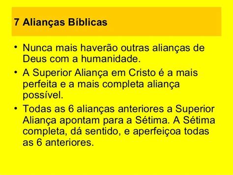 Estudo Das Alianças Bíblicas