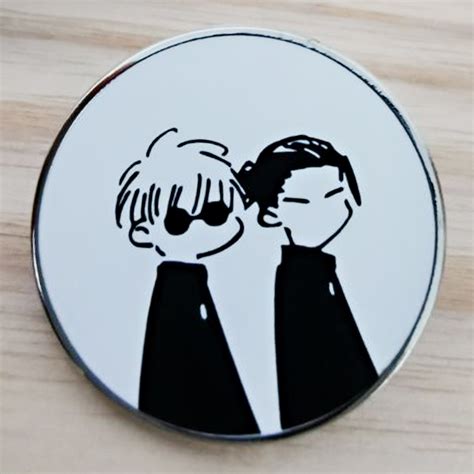 Jujutsu Kaisen Anime Geto Suguru And Gojo Satoru Enamel Pin Manga Badge