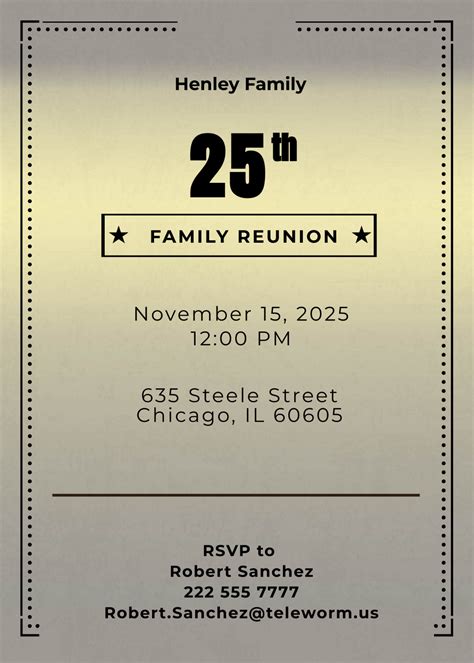 FREE Reunion Invitation Templates & Examples - Edit Online & Download ...