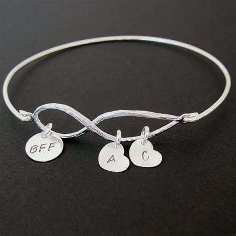 BFF Bracelet Custom Charm Bracelet BFF Christmas Gift Birthday | Etsy