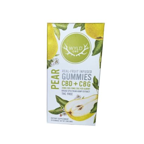 Wyld Cbd Cbg Pear Gummies Ct Cbd Jubilee