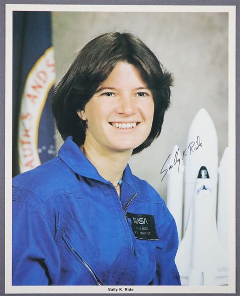 At Auction Sally Ride Signed Vintage Nasa Lithograph