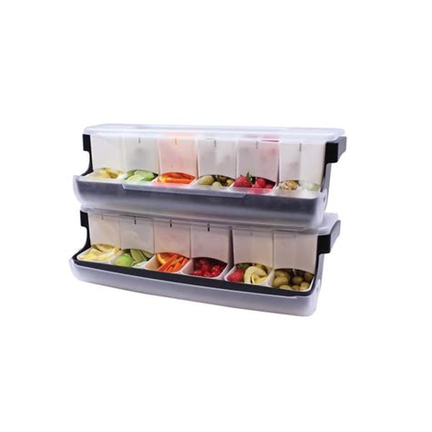 First In First Out Garnish Station™ Bar Condiment Holder With 6