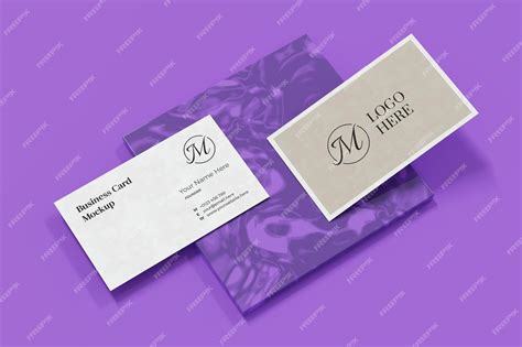 Premium Psd Elegant Business Card Mockup Design In 3d Rendering